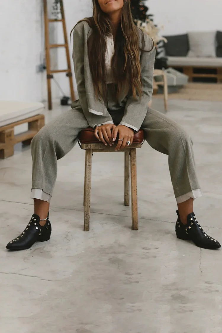 BELMONTE MILANO | STIVALETTO BORCHIATO A PUNTA