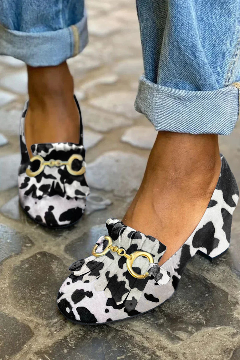 BELMONTE MILANO | DÉCOLLETÉ CON DETTAGLIO FRANGIA E FIBBIA ORO