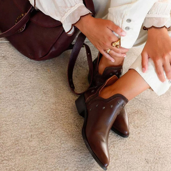 BELMONTE MILANO | STIVALETTI WESTERN CON BORCHIE